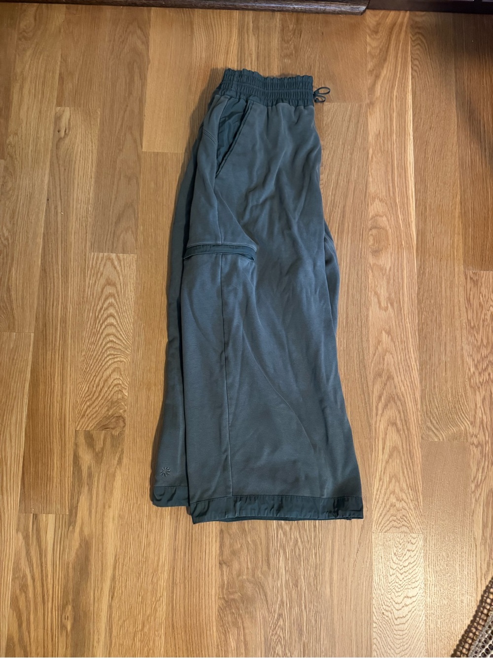 Dark Green Athleta Pants - Drawstring Waist